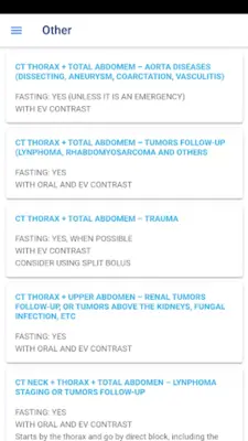 Pediatric CT Protocols android App screenshot 1