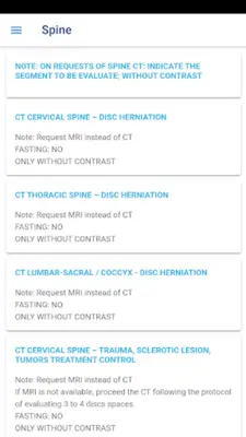 Pediatric CT Protocols android App screenshot 2